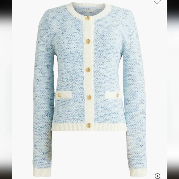JCrew Factory Stitched cardigan sweater, Sz M - Picture 1 of 4